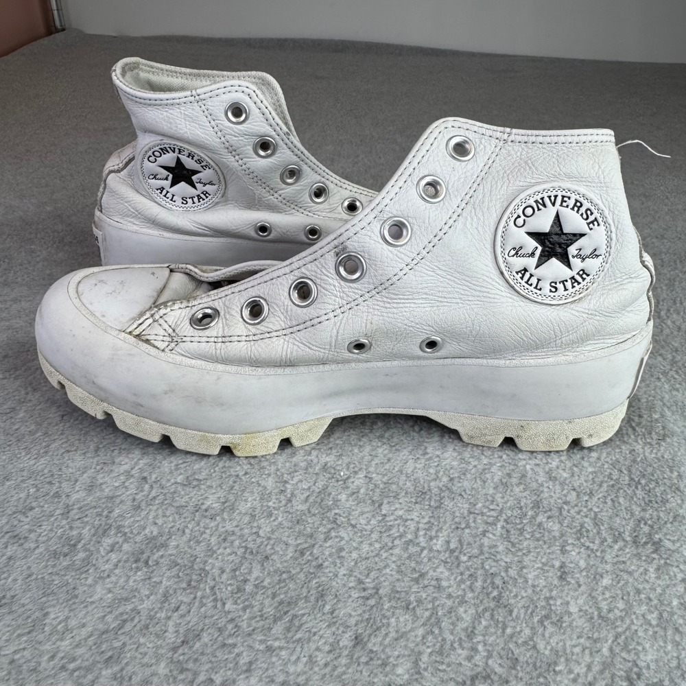 Converse Chuck Taylor All Star Lugged High‎ Top Womens 7 White Leather